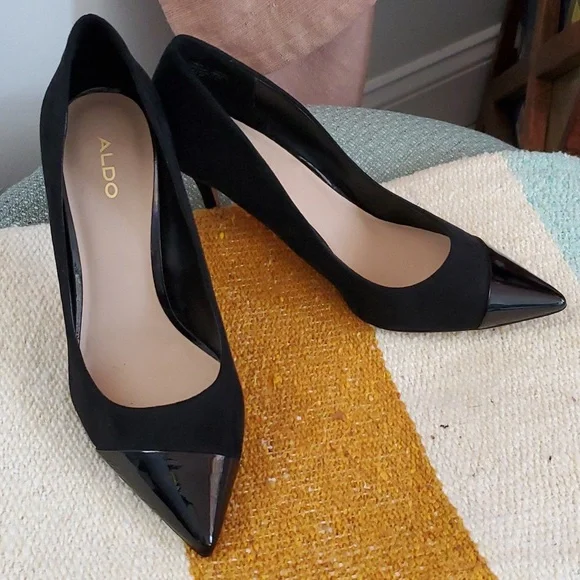 Aldo black heels with an 80's vibe - Picture 2 of 7